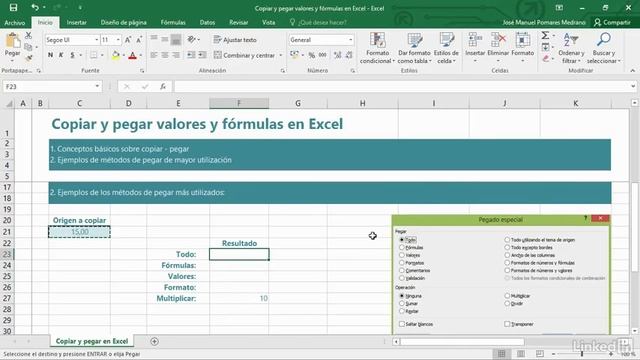 7 Comandos de copiar y pegar para valores y fórmulas en Excel смотреть онлайн