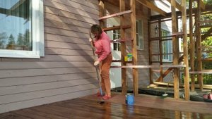 Пол террасы. НЕОМИД пропитка и яхтный лак. NEOMID отзыв. NEOMIDE impregnation and yacht varnish.