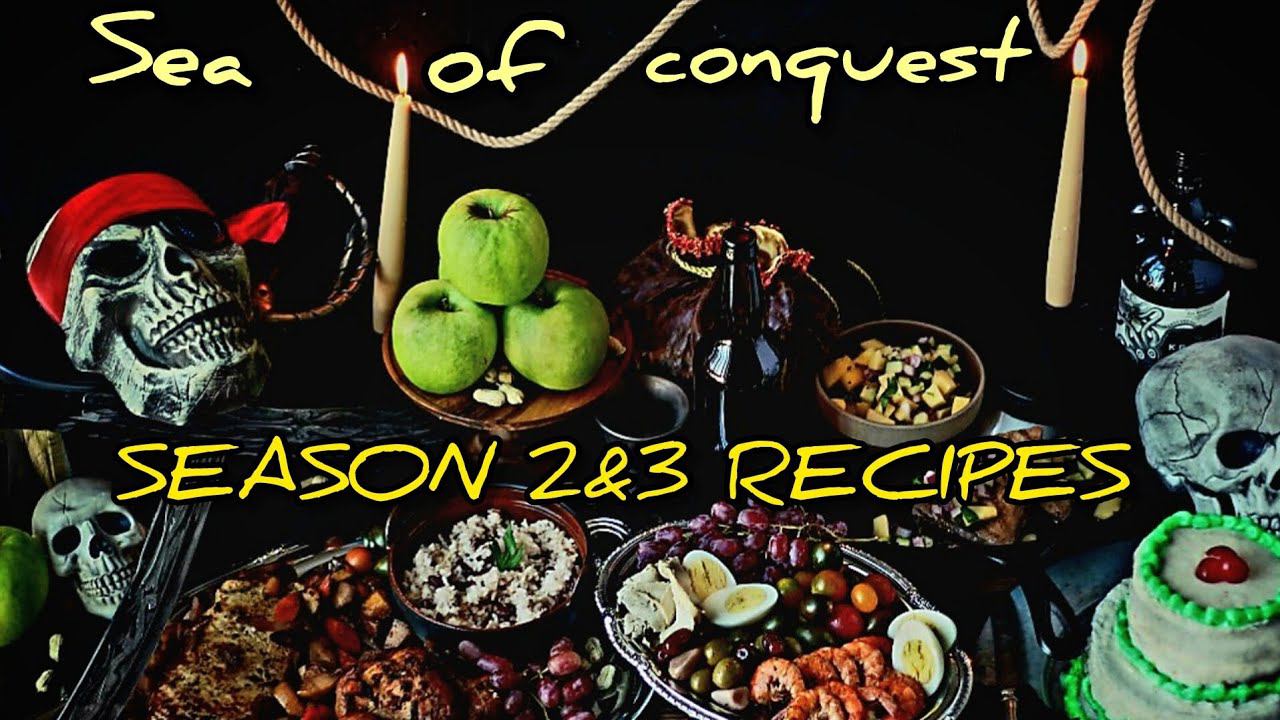 ALL NEW SEASON 3 FOOD & DRINK RECIPES IN SEA OF CONQUEST | Все рецепты сезона 3 (ENG SUB)