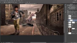 Photoshop Manipulation Dragon War Return Movies poster design || Photoshop Editing Tutorial