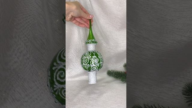 Арт. ВР8.1  Верхушка расписная зеленая 2