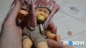 Кукла младенец из полимерной глины ручной работы