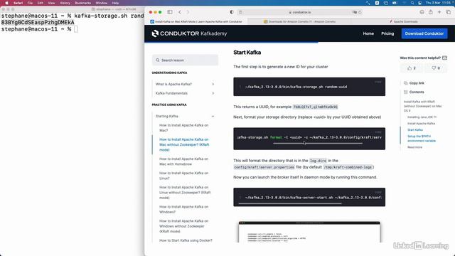 3.1_macOS X_ Start Kafka in KRaft mode смотреть онлайн