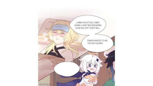 Oh no, Lumine's Sick! [Genshin Impact] | Comic Dub смотреть онлайн