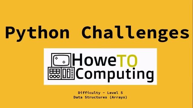 Python challenges level 5 challenge 1