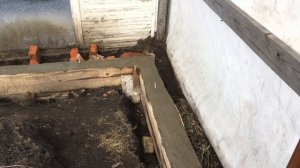 Заливаем фундамент под теплицу