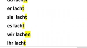 Немецкий язык для начинающих. 4 урок. Спряжение глагола смеяться