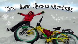 Для Чего нужен Фэтбайк. Как Он едет по Снегу. 21.01.2024