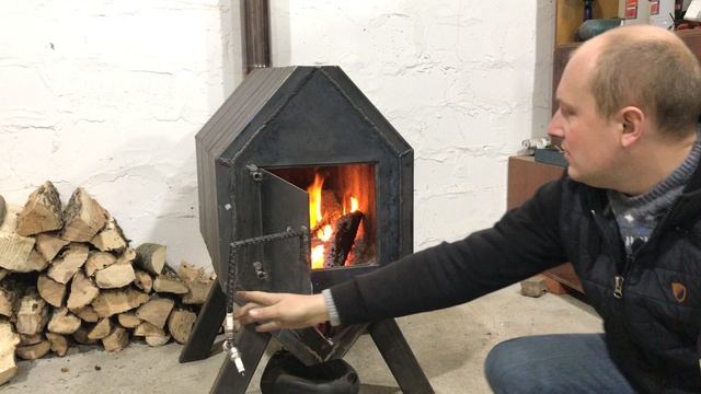Мощная печь на дровах. В ангар, в гараж, на склад.