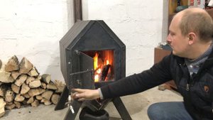 Мощная печь на дровах. В ангар, в гараж, на склад.