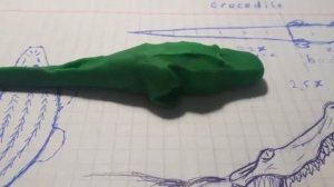 Как слепить крокодила из пластилина поэтапно.
