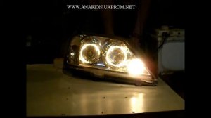 Передние фары на DACIA Logan (черные)