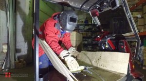 Тюнинг электромобиля. Привариваем кресло к инвалидной коляске