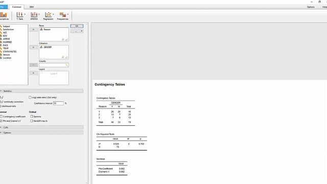 Using JASP for the Chi Square Test of Independence смотреть онлайн