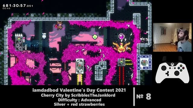 Celeste: iamdadbod Valentine's Day Contest 2021: Cherry City by ScribblesTheJanklord Silver + red