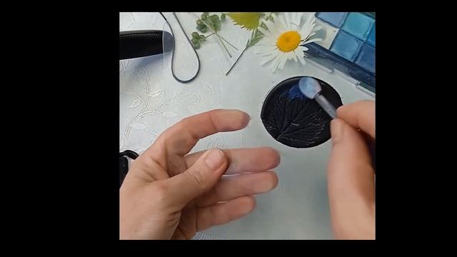 Кулон и серьги из полимерной глины Pendant and earrings made of polymer clay смотреть онлайн