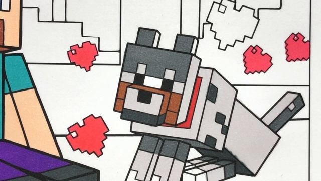 Minecraft coloring pages/Steve from Minecraft with a dog / Abstrakt - Nobody Else [NCS Release] смотреть онлайн