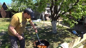 Плов из говядины в казане