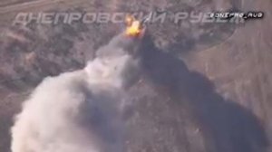 Ланцет расщепляет украинский танк на атомы