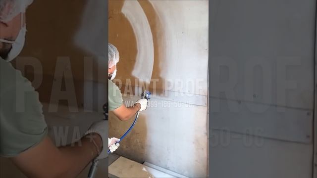 Безвоздушная покраска деревянного гаража интерьерной акриловой краской смотреть онлайн