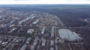 Поселок Днепровский с высоты.