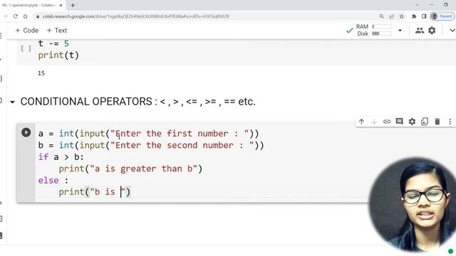 Python for ml Part 04 | Operators - Conditional | ML Tutorial | ML for beginners