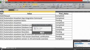 Excel as Database connection string using OLEDB or ODBC & Record count in Automation Anywhere