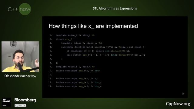 STL Algorithms as Expressions - Oleksandr Bacherikov - [CppNow 2021]