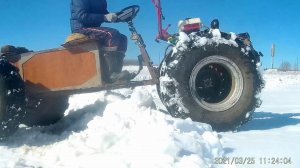 Испытание рулевого, ремонт бортовых редукторов и пробный выезд по мартовскому снегу