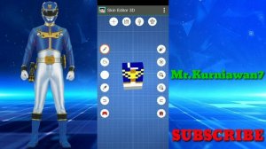 Skin Minecraft Super Sentai - Tensou Sentai Goseiger - Gosei Blue