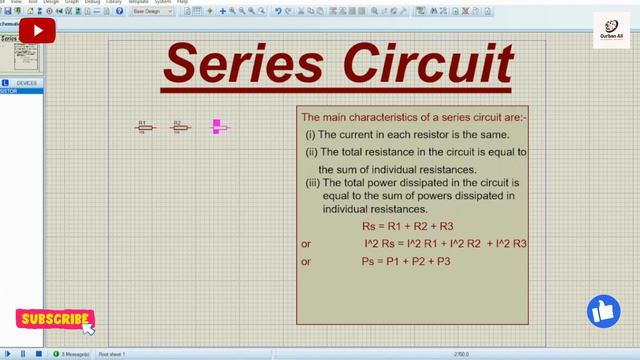 Series Circuit | Proteus Software | Practical (Basic Electrical | Electronic Circuit)