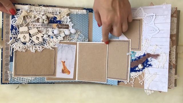 Обзор зимнего фотоальбома из коллекции Rustic Winter ТМ ScrapMир смотреть онлайн