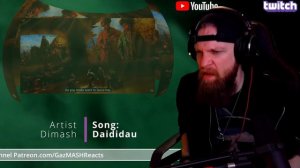 GazMASH Reacts - Dimash Daididau Reaction