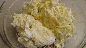 Печенье с хлопьями, творогом и корицей