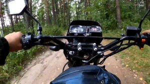 ?На мотоцикле по танковой дороге. Испытание себя на offroad.