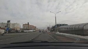 Timelapse road Ratomka Minsk таймлапс Ратомка минск март 2023