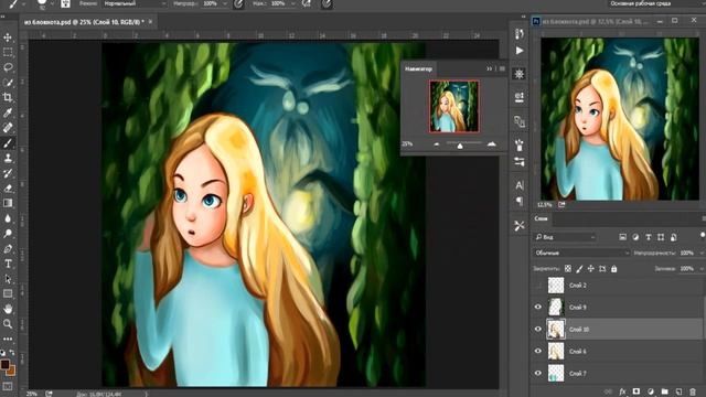 Перенос иллюстрации с бумаги в цифровой формат при помощи графического планшета смотреть онлайн