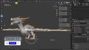 Rigging Dragon! Checking mesh  Blender animation tutorial using Rigify free addon rigify part #1