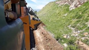 Весенне-полевые работы на Южно-кавказской железной дороге (Армения). Путевые машины. Путевой струг.