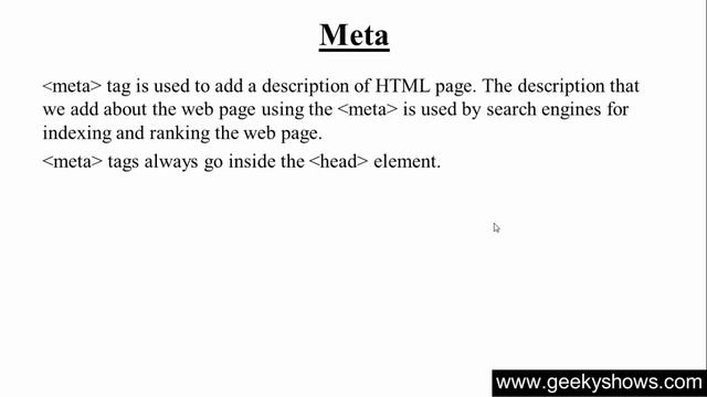 Meta Tag | HTML IN Hindi | DJVM Tech Point