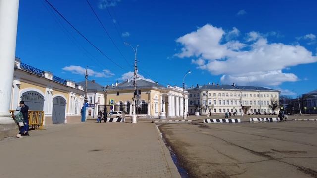 Центр Костромы. Прогулка. Снято на dji pocket 2 смотреть онлайн