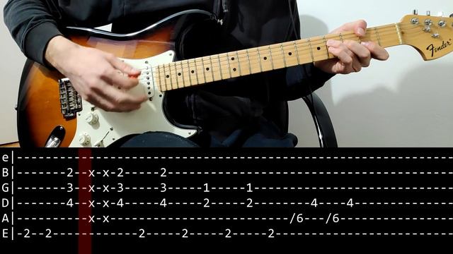 Jimi Hendrix - Foxy Lady (Guitar lesson with TAB) смотреть онлайн