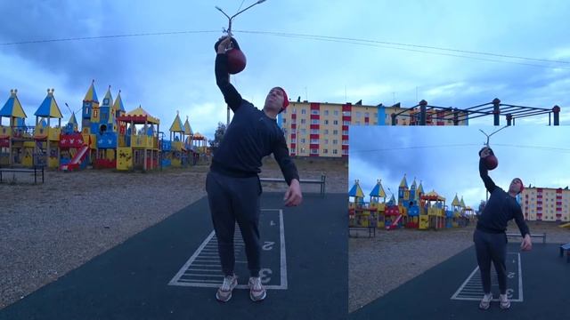 Дорога к жиму гири #2 . Жим 32 кг на 9 раз. смотреть онлайн