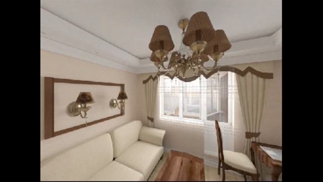 Гостиная в стиле Неоклассика (стилизация Пейзажная)