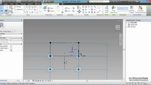 Space Trussed Frame System - Mass - Revit смотреть онлайн