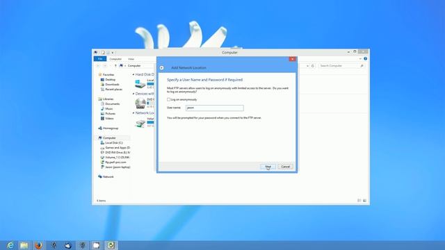 How To Add An FTP Server As Network Location on Windows 7 or 8 смотреть онлайн