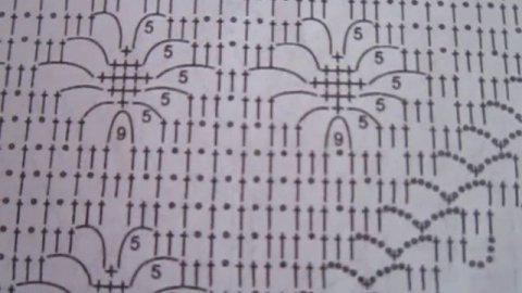 Схема узора паучки