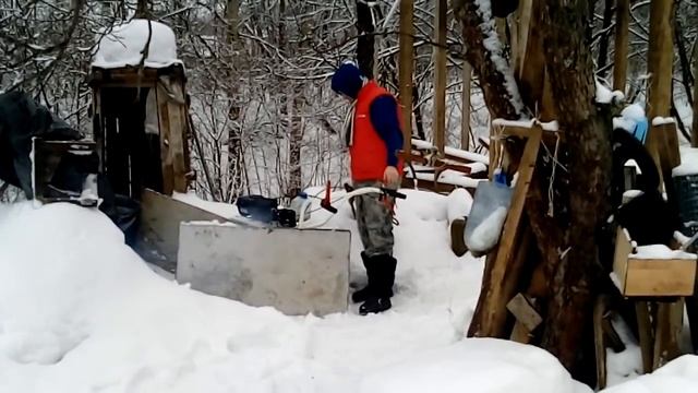 Завели мотоблок! Оттепель! Чему может научиться ребенок в деревне сам?