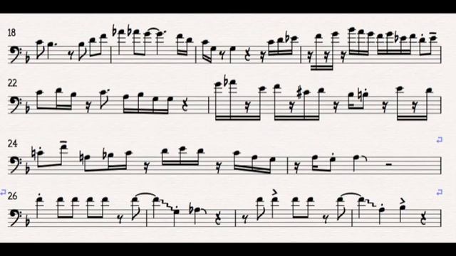 Groovin - JJ Johnson Trombone Solo Transcription смотреть онлайн