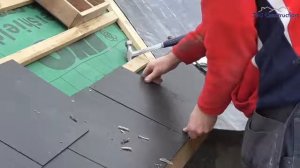 УКЛАДКА СЛАНЦЕВОЙ КРОВЛИ Roof Slating